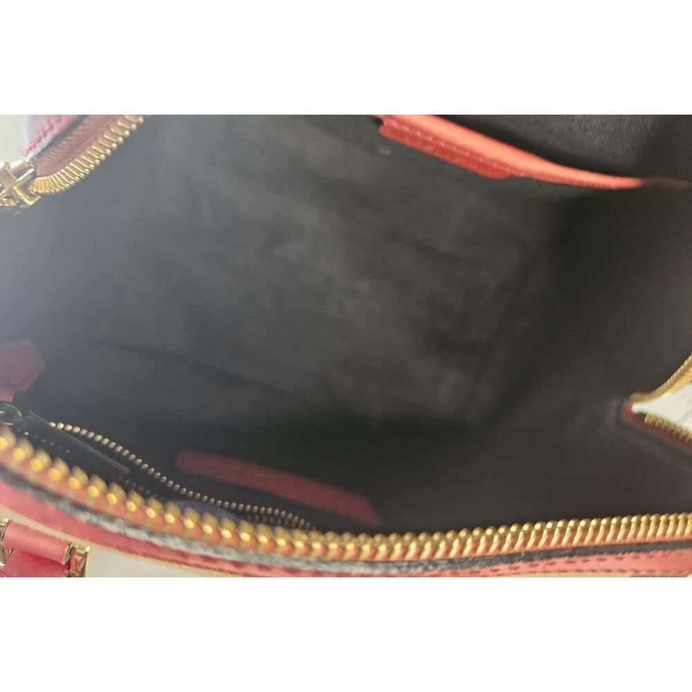 BURBERRY House Check Bridle 100 % Calfskin Medium Alchester Bowling Bag Italy - Picture 13 of 16